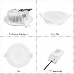 Downlights - 12W - 90cm Cut