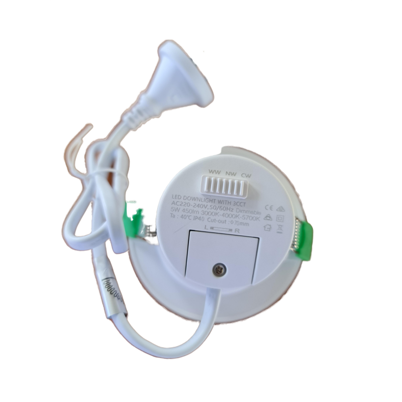 LED Down Light Cool White 5watt 70mm Cut Out