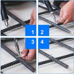 Wire tie twising tool