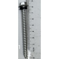 80mm 300 pack Roofing Screws 14g - 6.3mm - Hex Head Galvanized