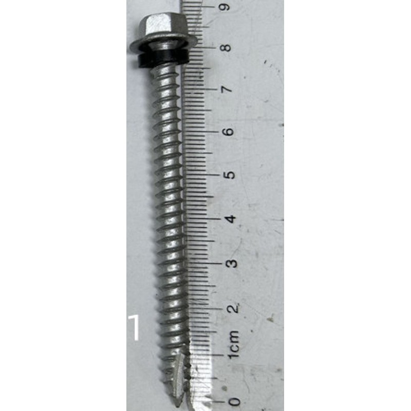 80mm 300 pack Roofing Screws 14g - 6.3mm - Hex Head Galvanized